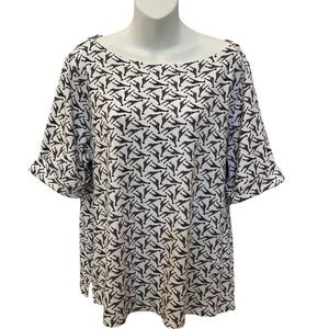 Giraffe pattern casual comfy top